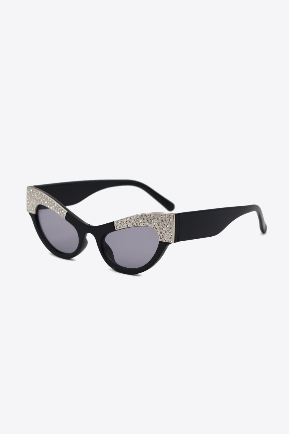 Gafas de sol de ojo de gato con ribete de diamantes de imitación y protección UV400