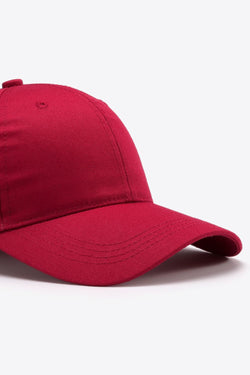 Gorra de béisbol de algodón ajustable y sencilla