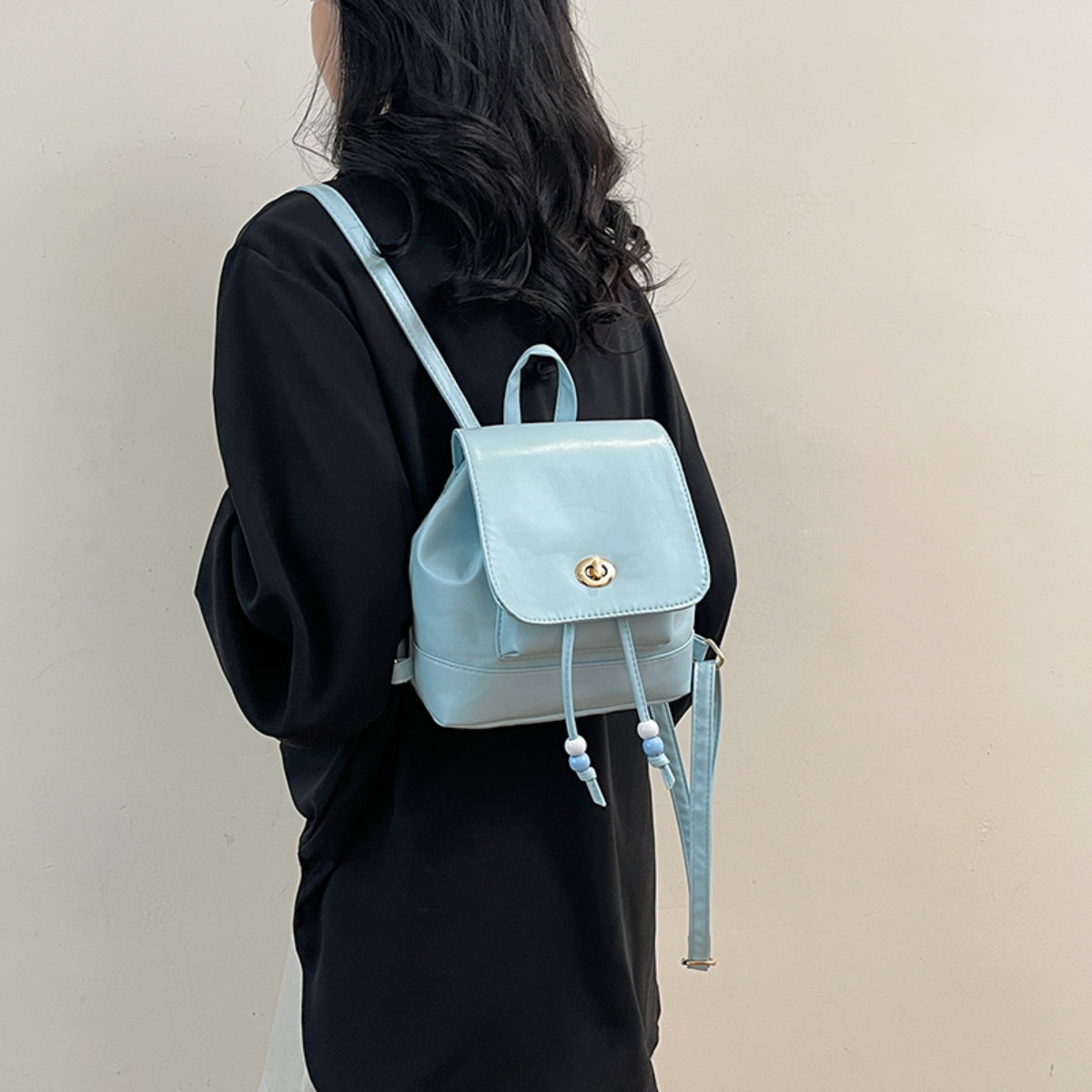 PU Leather Backpack Bag