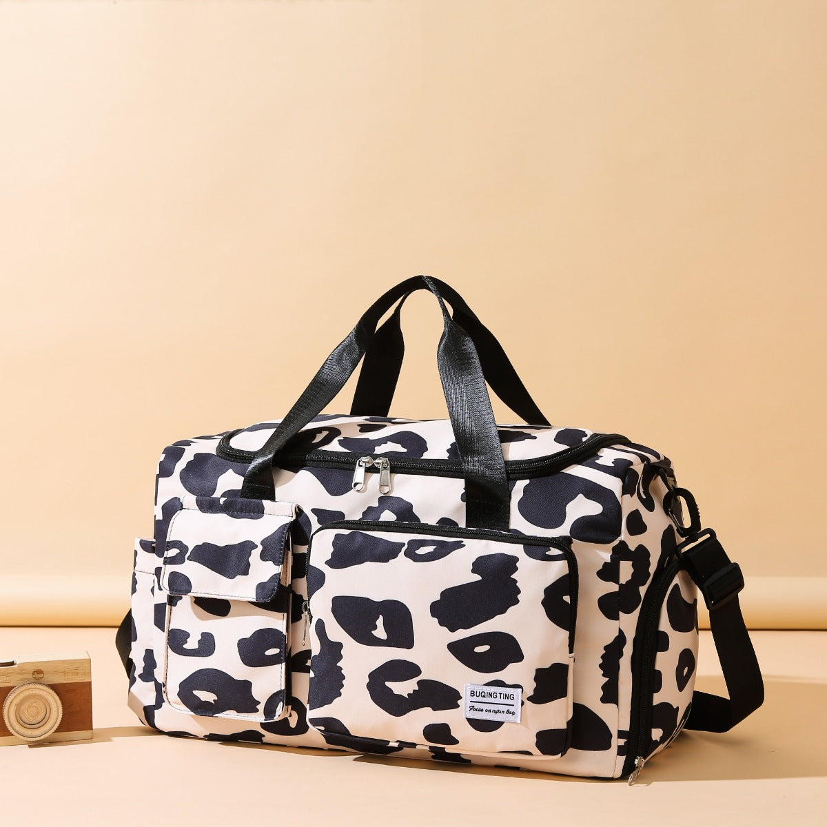 Bolsa de viaje con estampado animal de tela Oxford