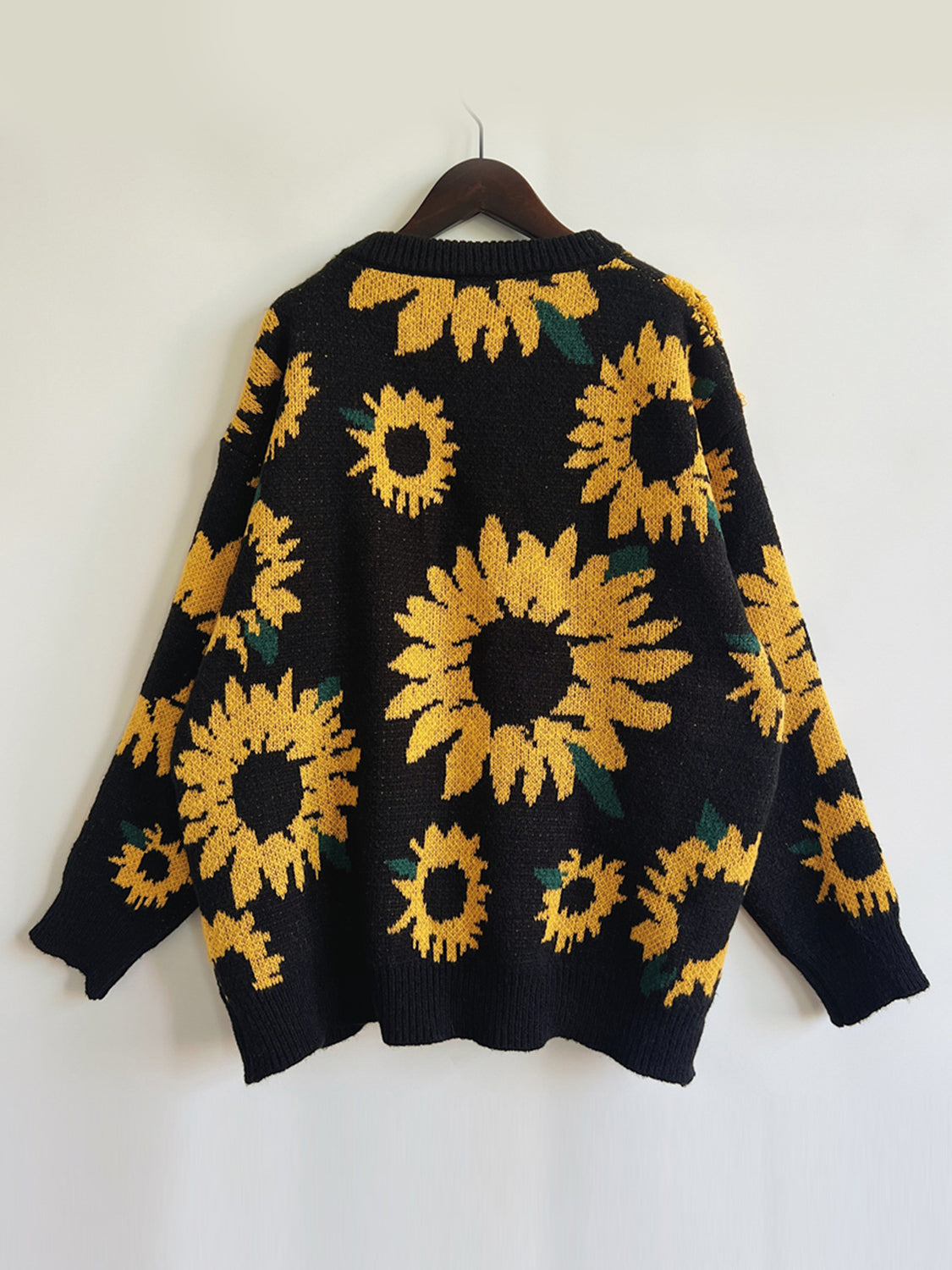 Sunflower Dropped Shoulder Long Sleeve Sweater