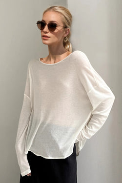 Basic Bae High-Low Long Sleeve T-Shirt