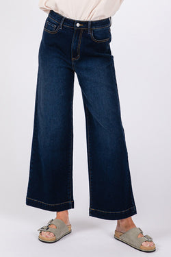 SAGE + FIG High Waist Wide Leg Jeans