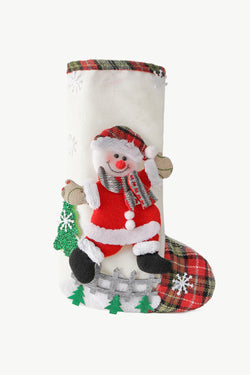 4-Pack Plaid Christmas Stockings