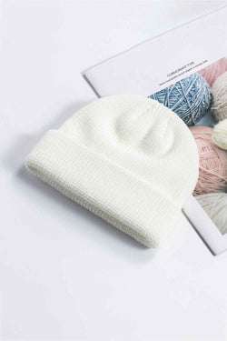 Gorro de punto acanalado con puños cómodos