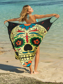 Vestido playero con tirantes finos estampado