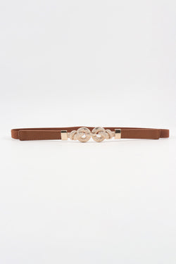 Zinc Alloy Buckle PU Leather Belt