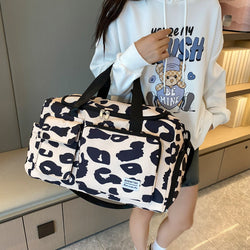 Bolsa de viaje con estampado animal de tela Oxford