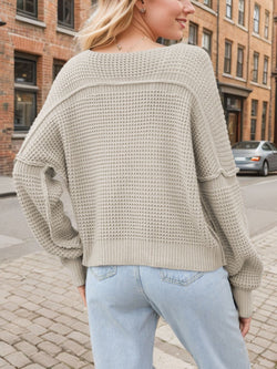 V-Neck Long Sleeve Sweater