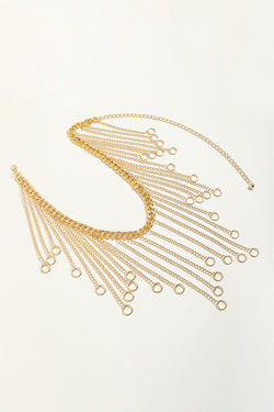 Fringe Chain Alloy Belt