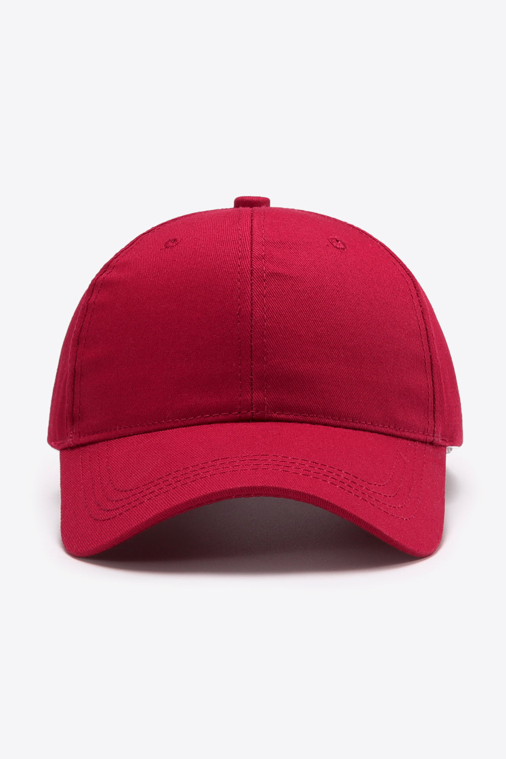 Gorra de béisbol de algodón ajustable y sencilla