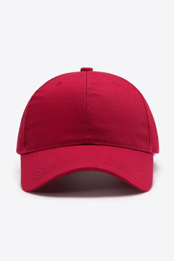 Gorra de béisbol de algodón ajustable y sencilla