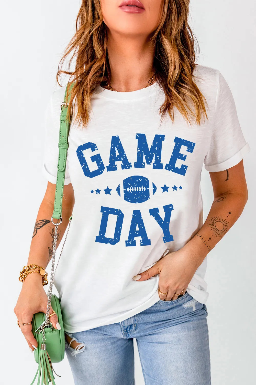 Camiseta de manga corta y cuello redondo GAME DAY