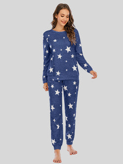 Conjunto de estar por casa con top y pantalón de estrellas