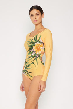 Traje de baño de una pieza de manga larga Cool Down de Marina West Swim