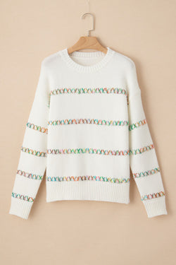 Round Neck Long Sleeve Sweater