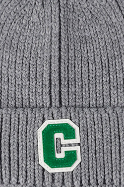 Letter C Patch Cuffed Beanie