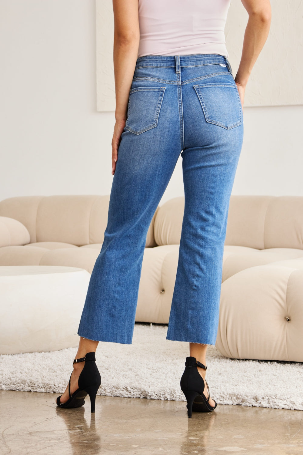 Pantalones vaqueros de cintura alta con control de abdomen y talla grande RFM Mini Mia