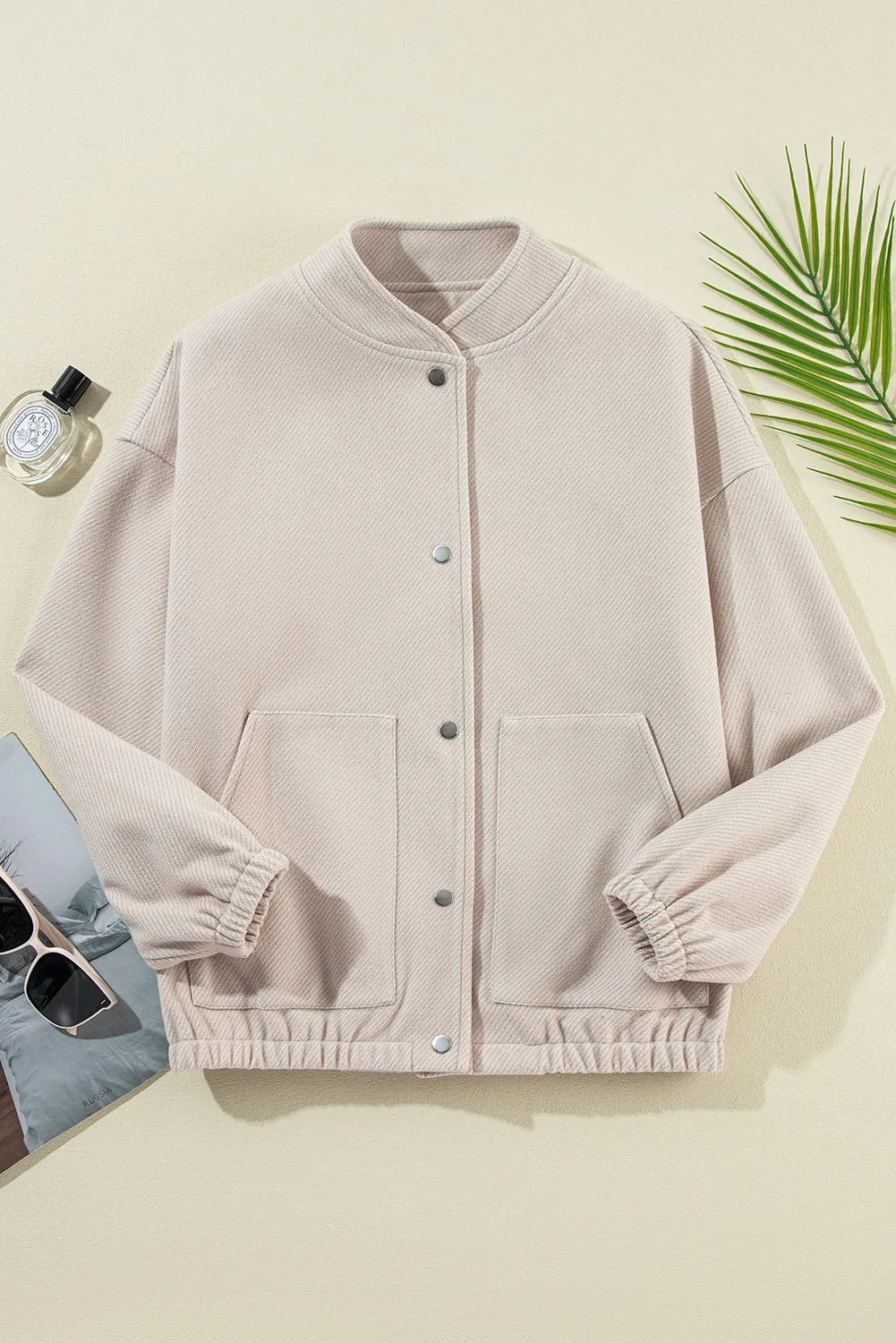 Snap Down Long Sleeve Jacket