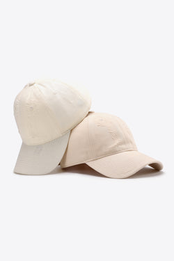 Gorra de béisbol ajustable desgastada