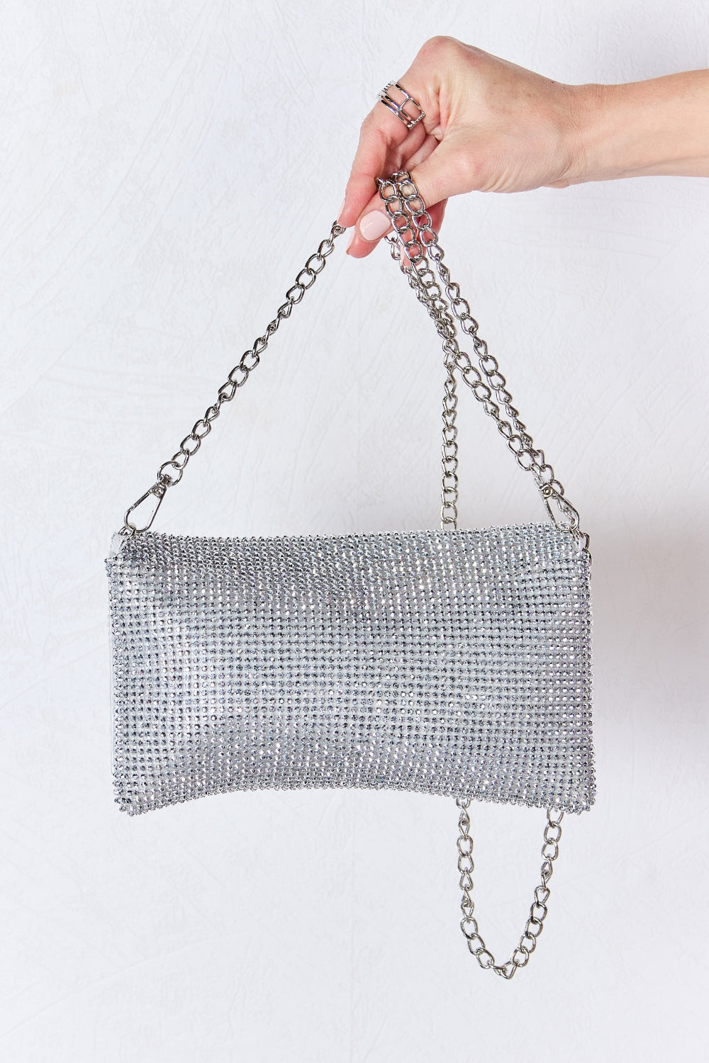 Bolso bandolera Forever Link con diamantes de imitación