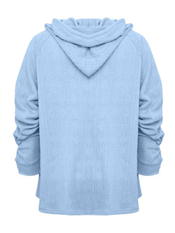 Full Size Drawstring Long Sleeve Hoodie