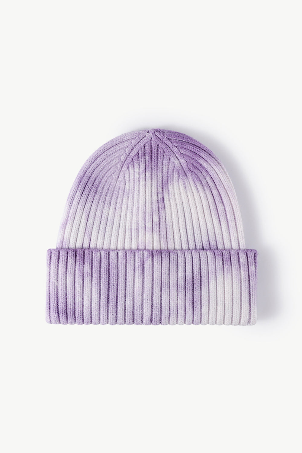 Gorro de canalé con puños y efecto tie-dye