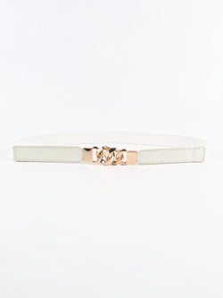 Zinc Alloy Buckle Elastic PU Belt