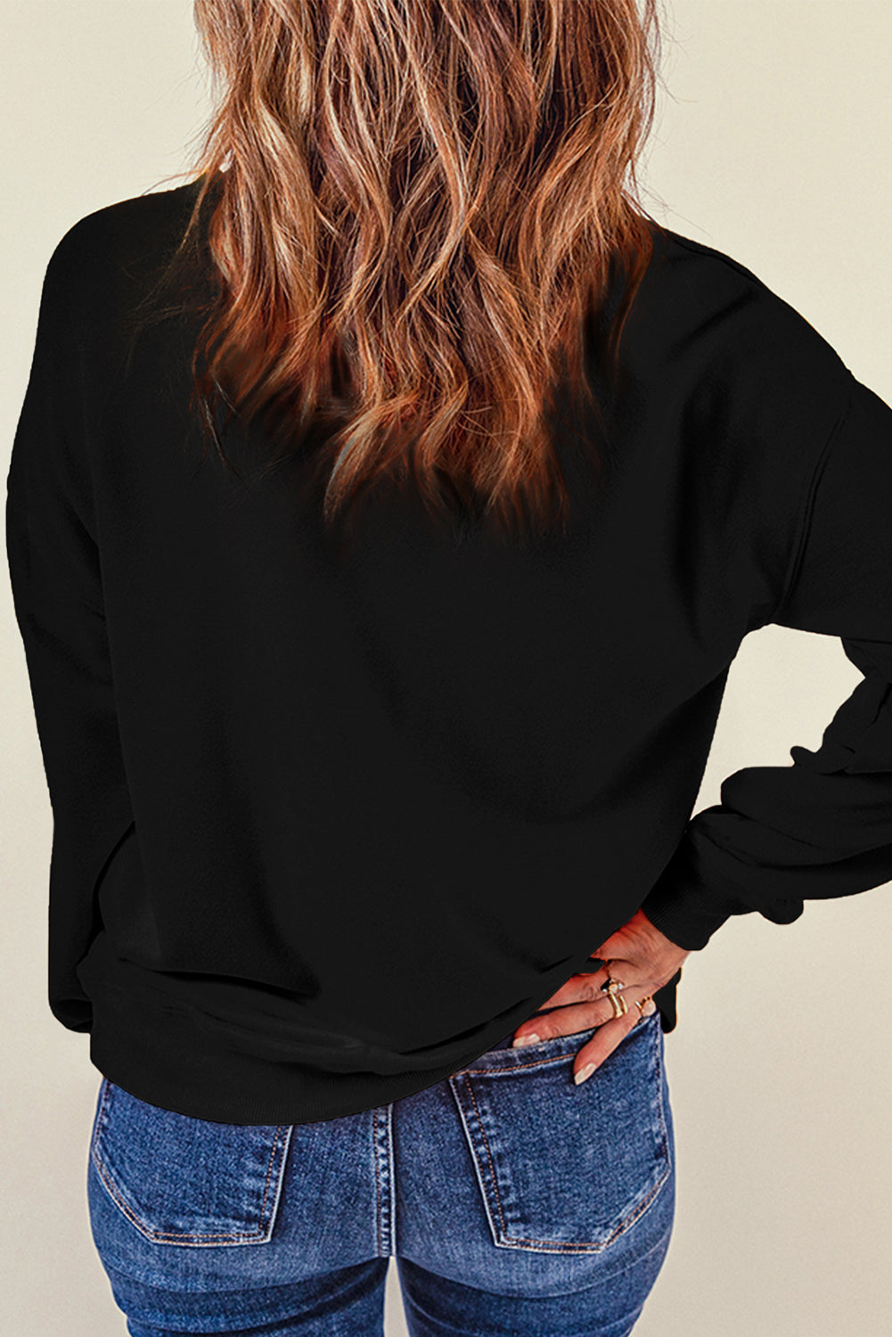 Pumpkin Dropped Shoulder Sweatshirt