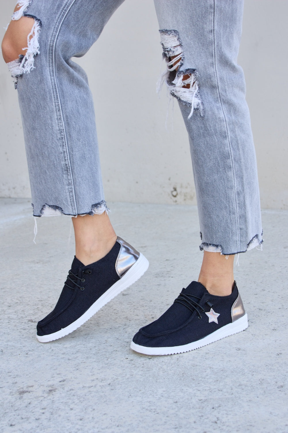 Zapatillas planas con cordones Forever Link Star