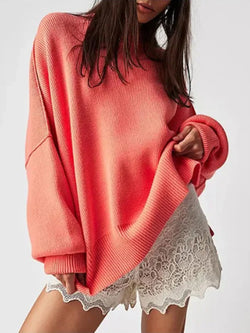 Round Neck Long Sleeve Sweater