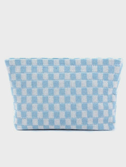 Zenana Checkered Makeup Clutch Bag