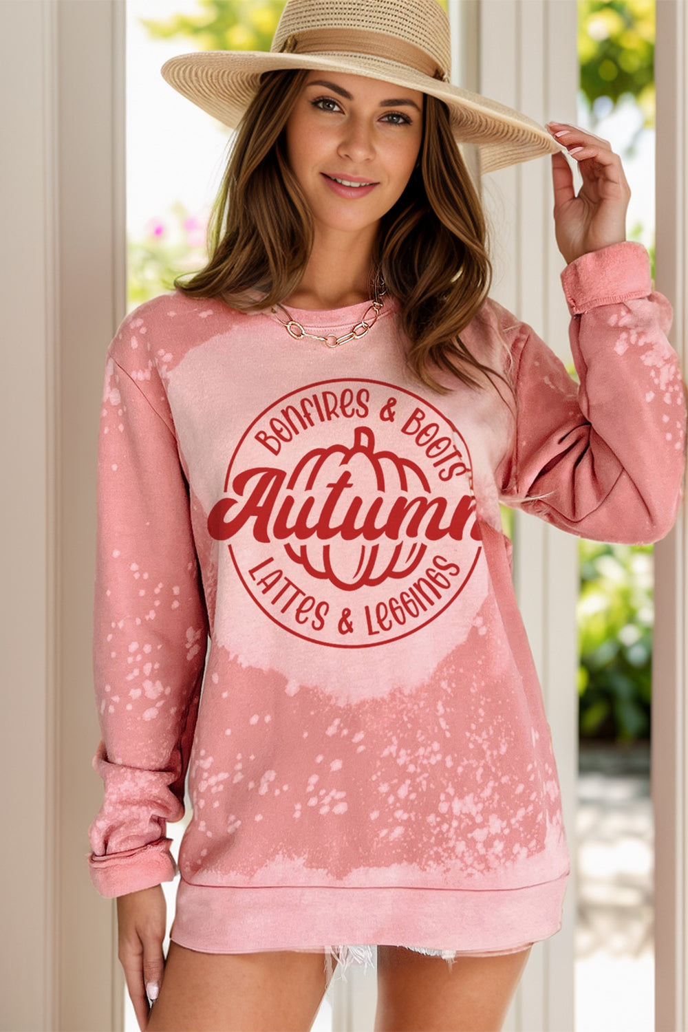 Sudadera de manga larga con estampado de letras