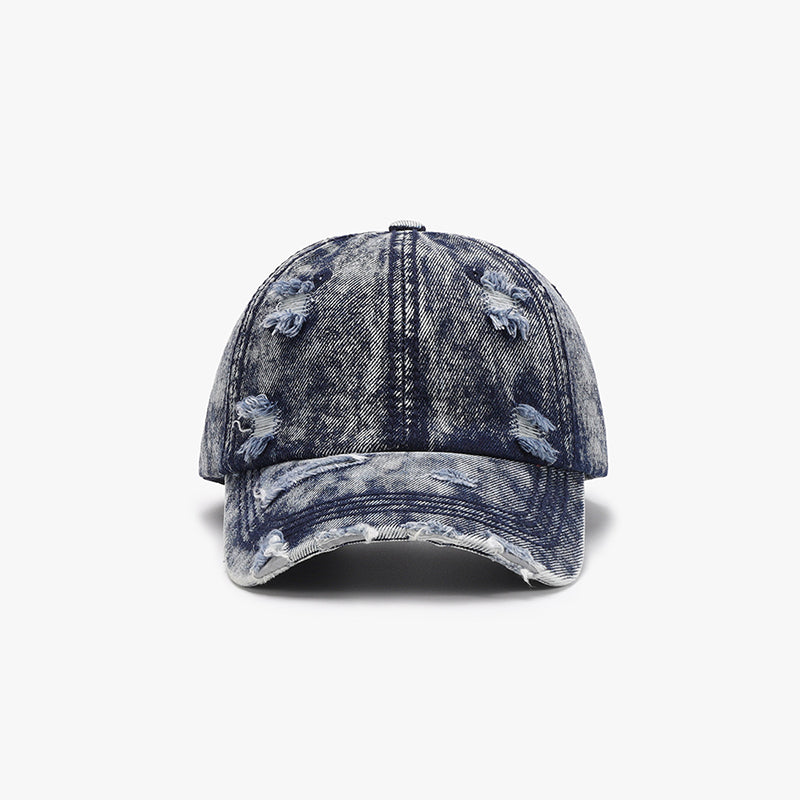 Gorra de béisbol de algodón desgastado