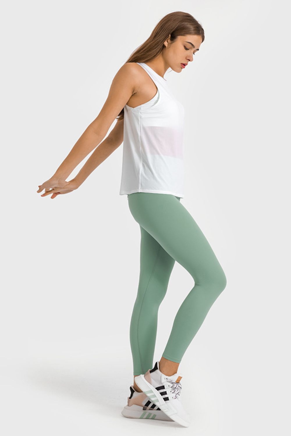 Millennia High Waist Ankle-Length Yoga Leggings