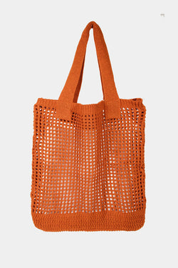 Bolso de mano de punto de crochet Fame Pointelle