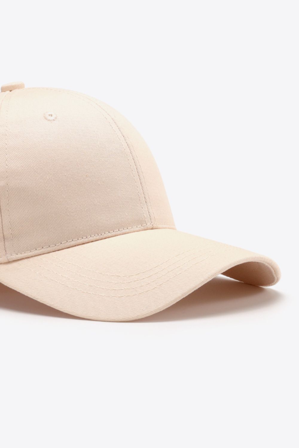 Gorra de béisbol de algodón ajustable y sencilla