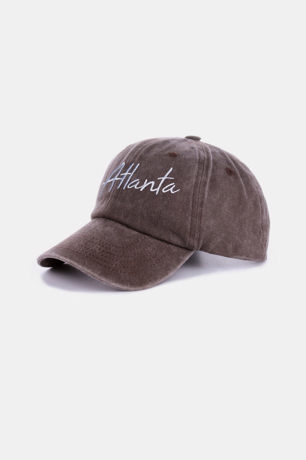 Gorra de béisbol lavada con bordado ATLANTA de Zenana