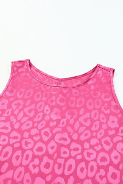 Sweet Days Leopard Round Neck Tank