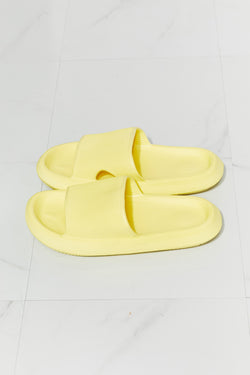 MMShoes Arms Around Me Open Toe Slide in Yellow