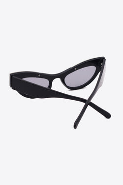 Gafas de sol de ojo de gato con ribete de diamantes de imitación y protección UV400