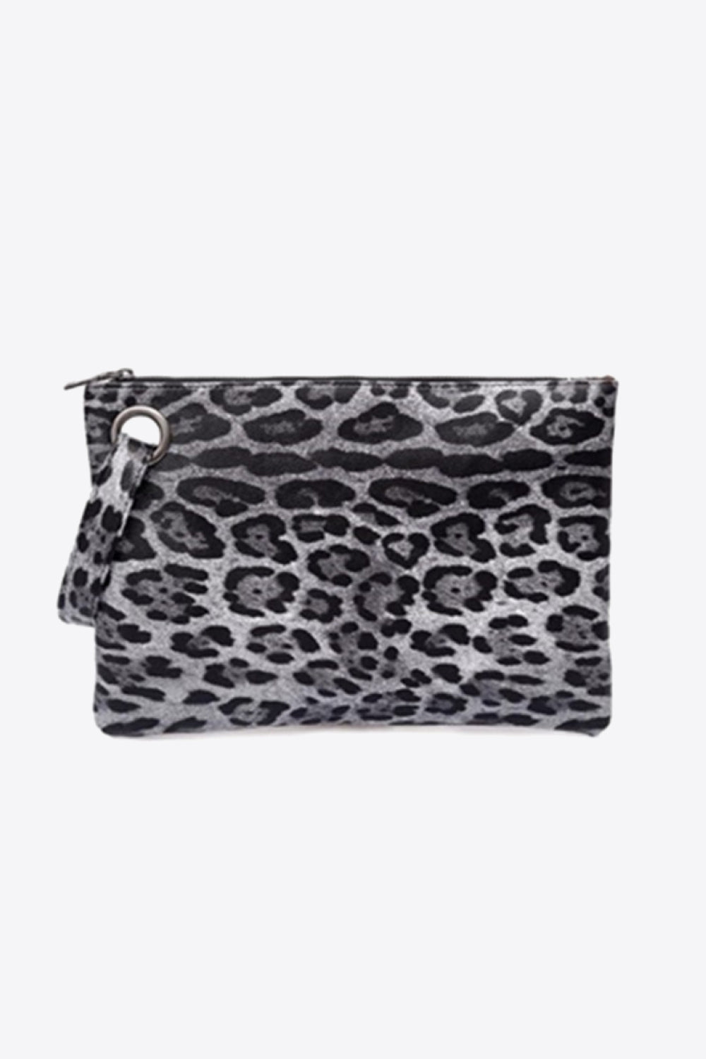 Cartera de piel sintética con diseño de leopardo