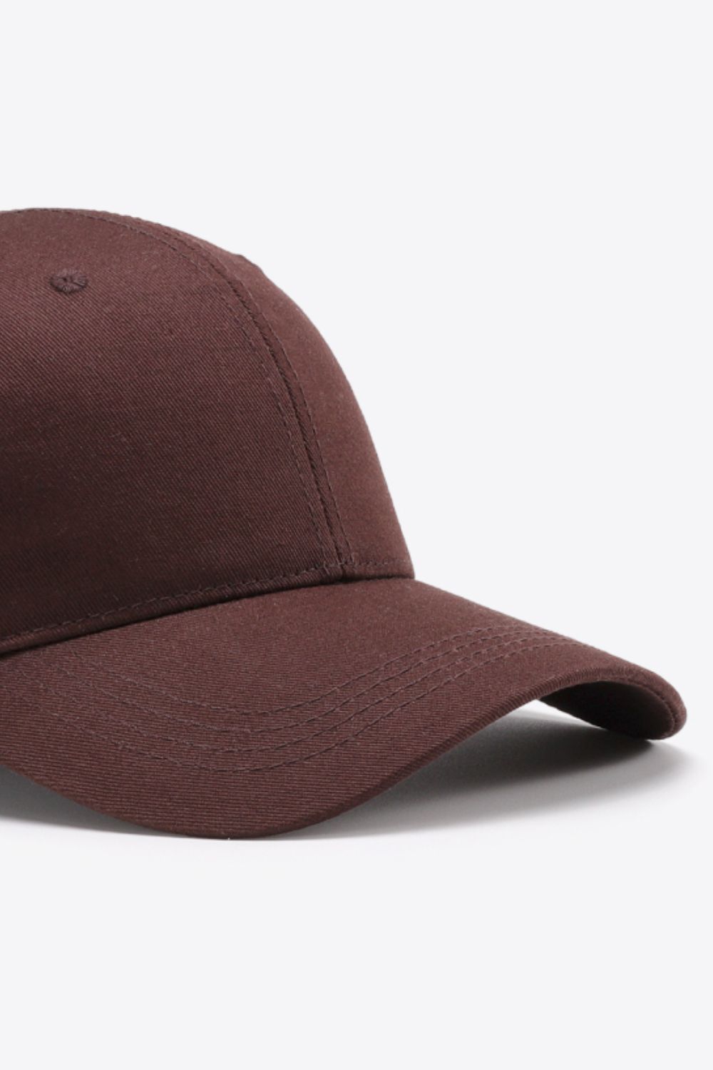 Gorra de béisbol de algodón ajustable y sencilla