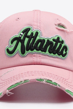 Gorra de béisbol desgastada con gráfico ATLANTIC