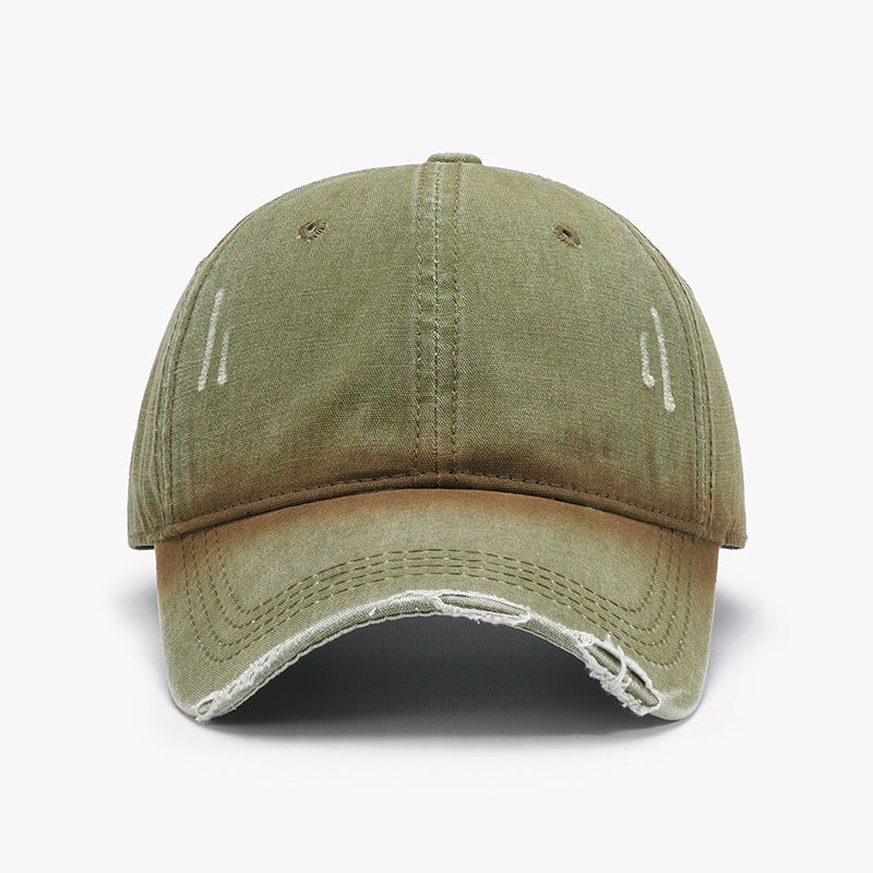 Gorra de béisbol ajustable desgastada y lavada