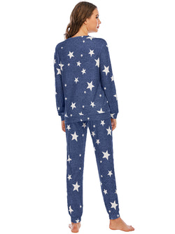 Conjunto de estar por casa con top y pantalón de estrellas