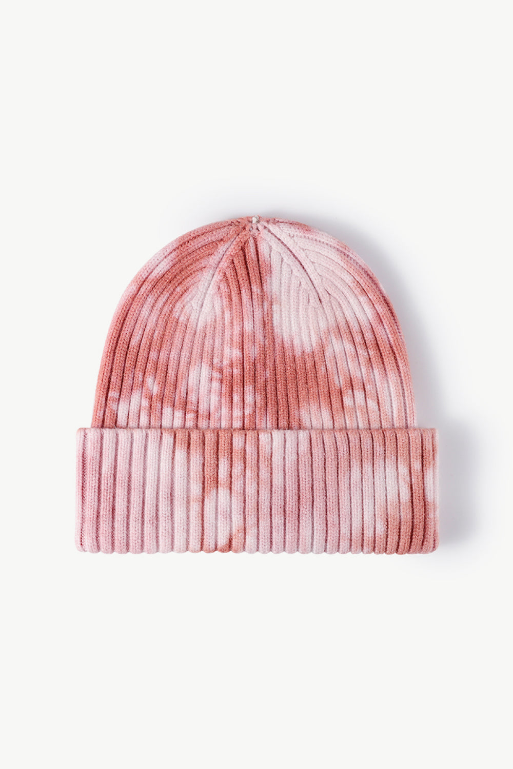 Gorro de canalé con puños y efecto tie-dye