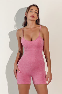 Spaghetti Strap Active Romper