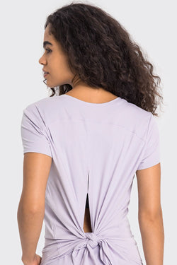 Millennia Tie Back Short Sleeve Sports Tee