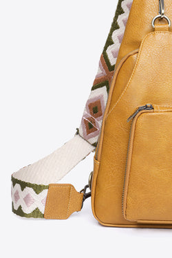 Adored Take A Trip PU Leather Sling Bag